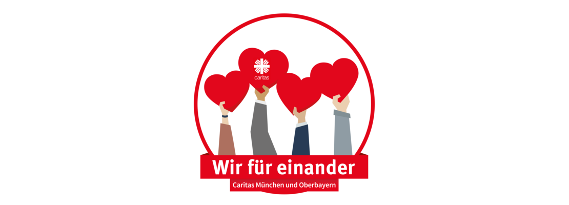 Hände halten Herzen in die Höhe | © Caritas München und Oberbayern | axux