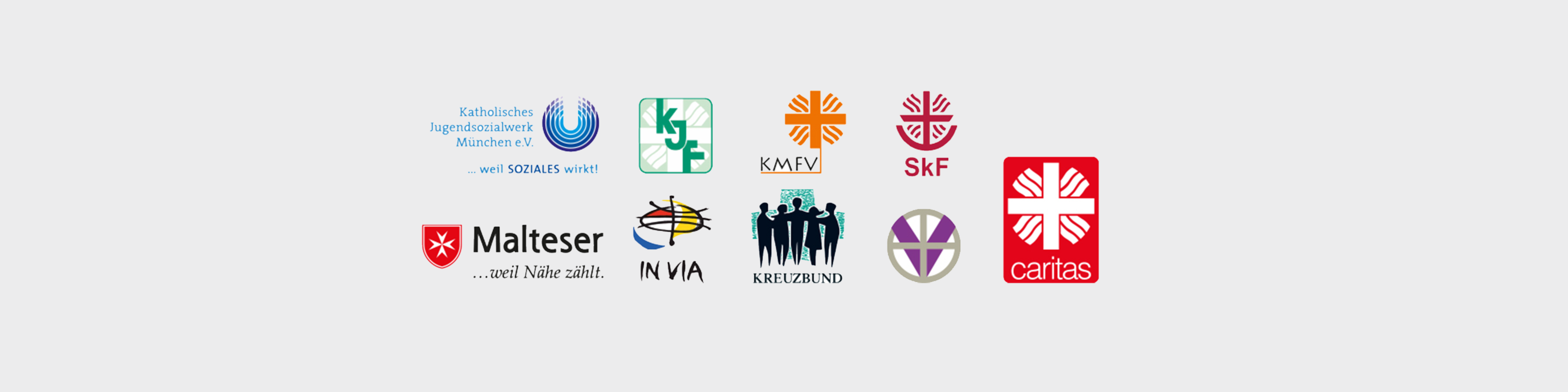 Logos aller Fachverbände | © Caritas München und Oberbayern